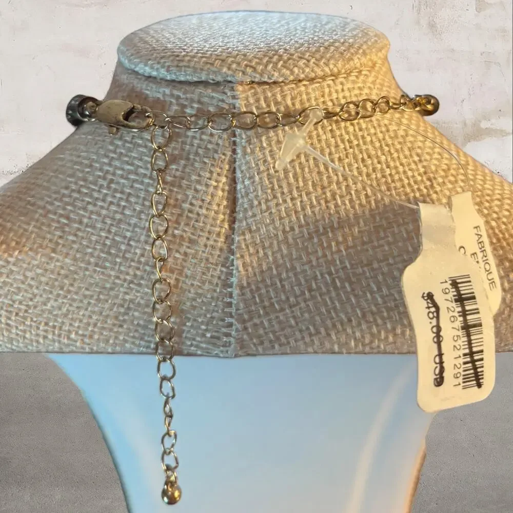 Free People $48 Brandy Boho Style Pendant Choker Necklace NWT - Picture 4 of 6